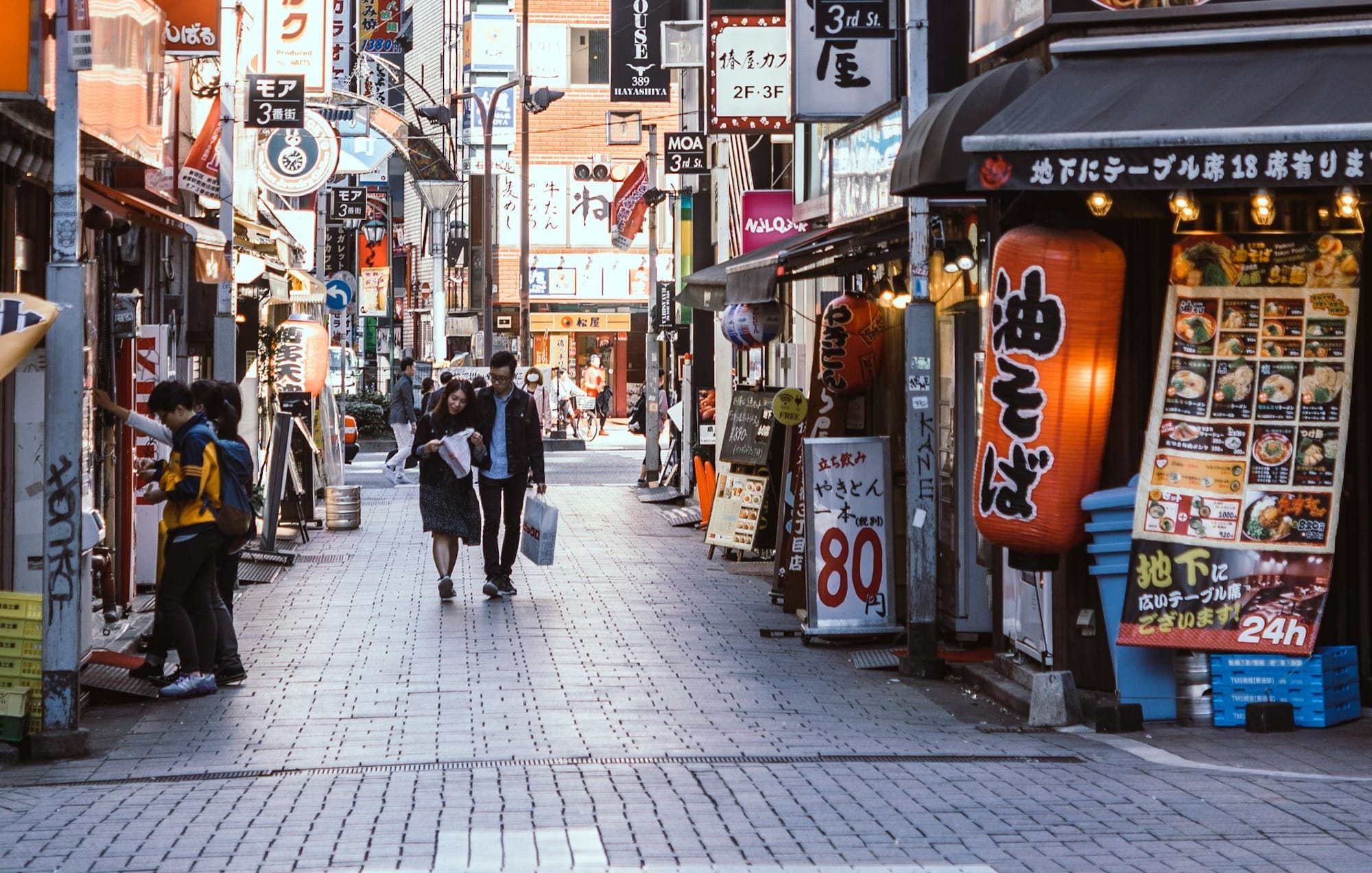 assorted signages on buildings